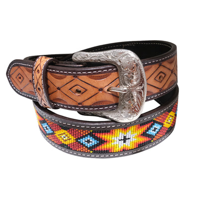 Outback King | Bright Star Beaded Western Belt - Outback Traders Australia