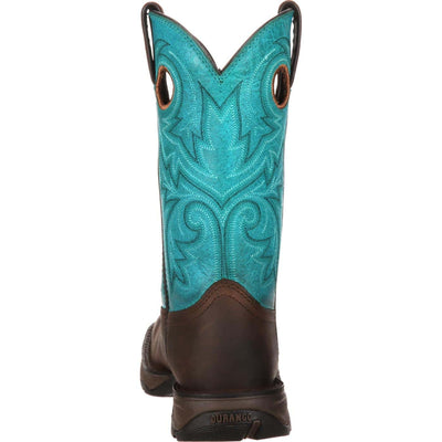 Durango |  Lady Rebel Women's Western Boot |  Brown / Turquoise - Outback Traders Australia
