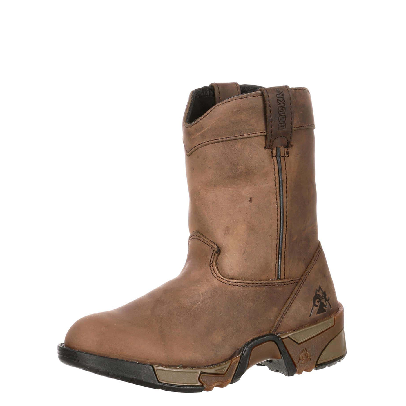 Rocky | Kids' Aztec Pull-On Boot | Brown - Outback Traders Australia