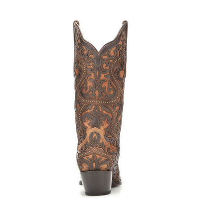 Corral | Full Overlay and Stud | Brown-Closeout - Outback Traders Australia