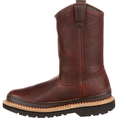 Georgia | Men's Giant Wellington Pull-On Work Boot | Soggy Brown - Outback Traders Australia