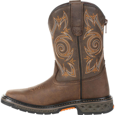 Georgia | Little Kid's Carbo-Tec LT Pull-on Boot | Brown - Outback Traders Australia