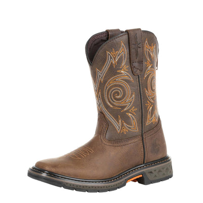 Georgia | Boot Carbo-Tec LT Big Kids Pull-On Boot | Brown - Outback Traders Australia