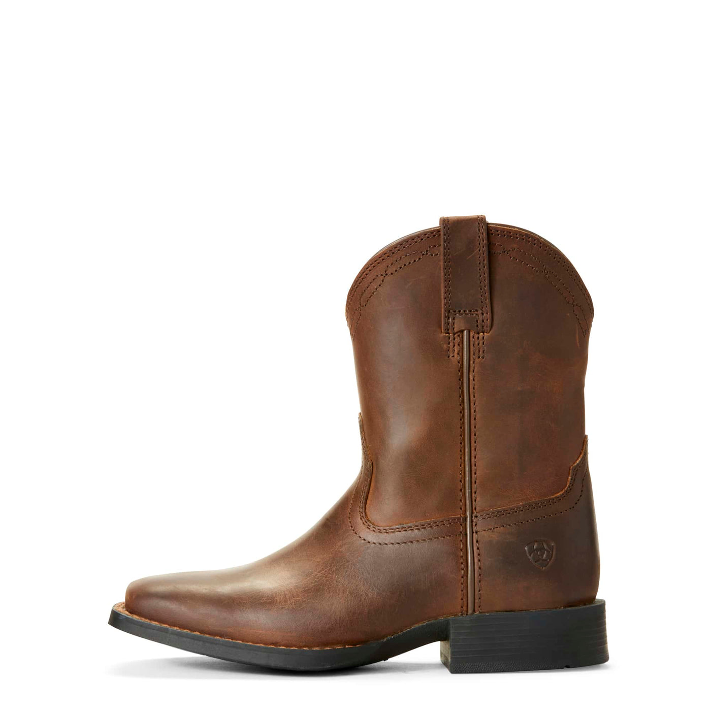 Ariat | Kid's Heritage Roper Wide Square Toe Distressed Brown - Outback Traders Australia