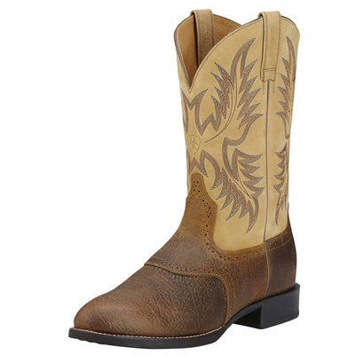 Ariat | Men's Heritage Stockman | Tumbled Brown/Beige - Outback Traders Australia