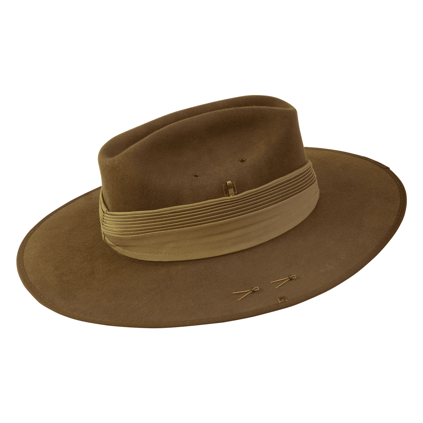 Statesman | Military Hat Pure Furfelt | Khaki - Outback Traders Australia