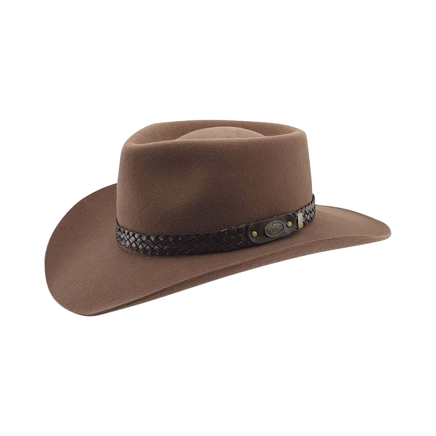 Statesman Hats | Economy Wool Felt | Murchison River | Side | Outback Traders Australia