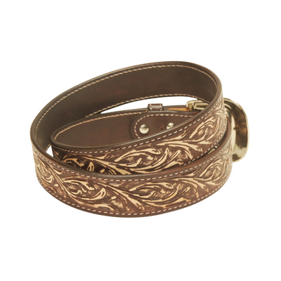 Outback King | Antique Brown Western Belt - Outback Traders Australia