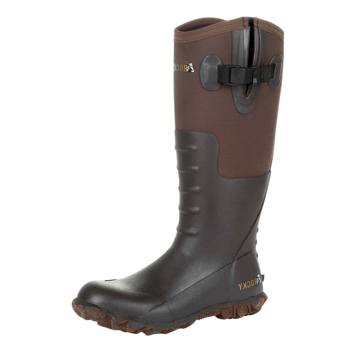 Rocky Women's Core Chore Rubber Outdoor Boot Dark Brown