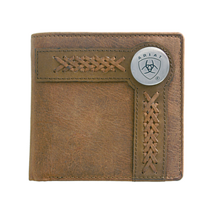 Ariat Bi-Fold Wallet-Accent Overlay | Tan - Outback Traders Australia