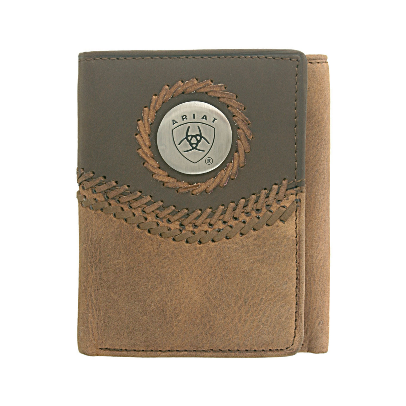 Ariat Rodeo Tri-Fold Wallet | Two Toned Accents - Outback Traders Australia