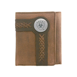 Ariat Tri-Fold Wallet | Accent Overlay - Outback Traders Australia