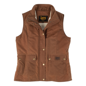 Burke & Wills Women's Darling Vest Dark Camel - Outback Traders Australia