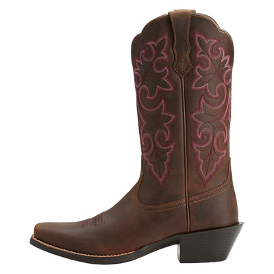 Ariat Boots | Women's Western Cowgirl | Round Up Square Toe | Side | Outback Traders Australia