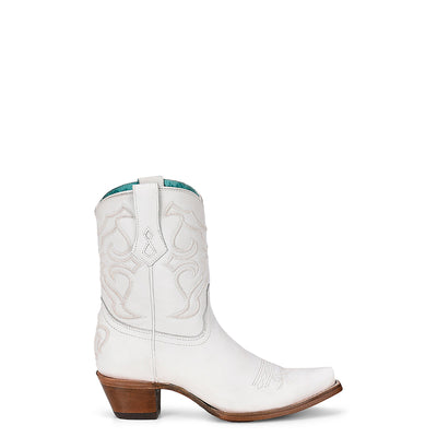 Corral | Embroidery | Ankle Boot | White