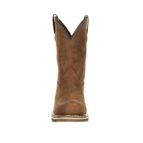 Rocky | Men's Cody Steel Toe Waterproof Western Boot |  Brown - Outback Traders Australia