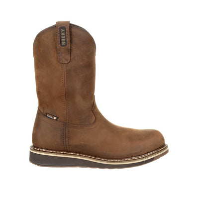 Rocky | Men's Cody Steel Toe Waterproof Western Boot |  Brown - Outback Traders Australia