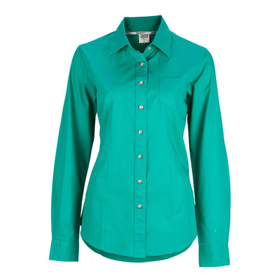 Burke & Wills Women's Collins Shirt | Green - Outback Traders Australia