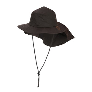 Burke & Wills Flinders Hat (With Flap) Brown - Outback Traders Australia