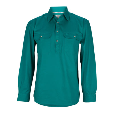 Burke & Wills Men's Flinders Shirt | Green - Outback Traders Australia