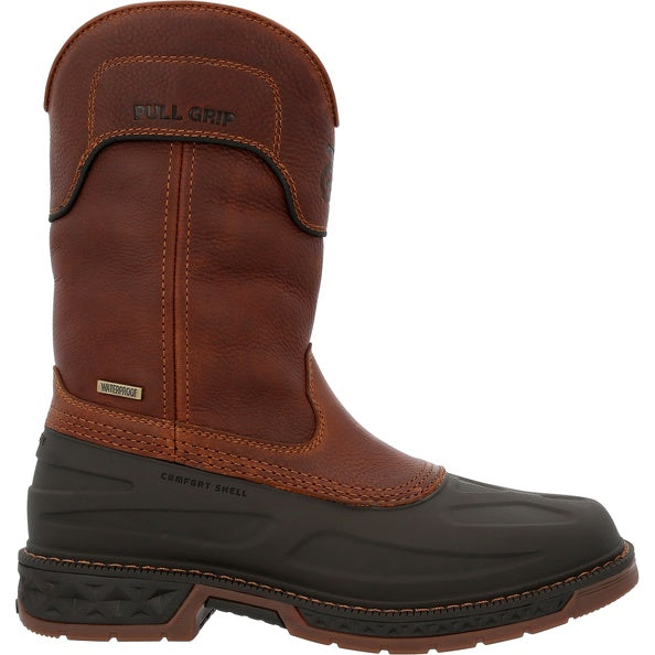 Georgia | Men's Carbo-Tec LTR Waterproof Pull-On Boot | Brown - Outback Traders Australia