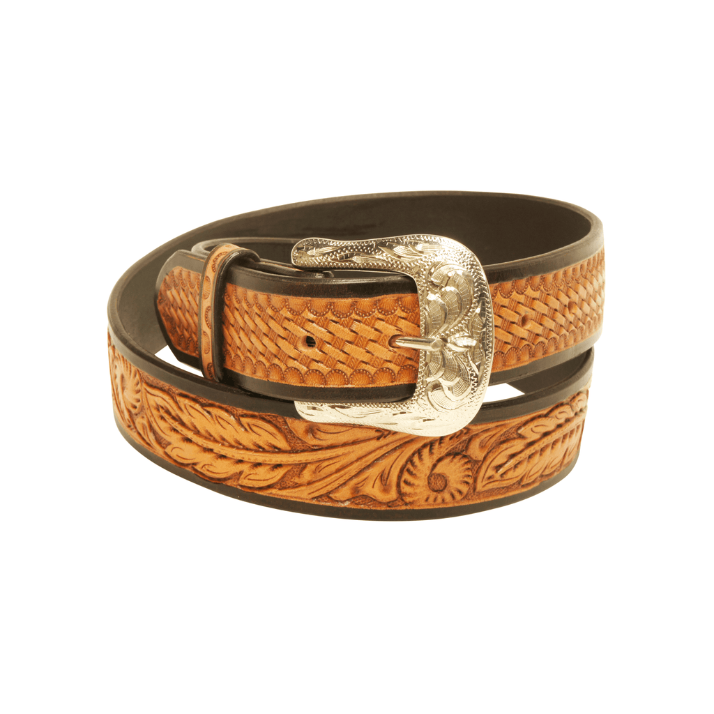 Outback King | Leaf Scroll Western Belt